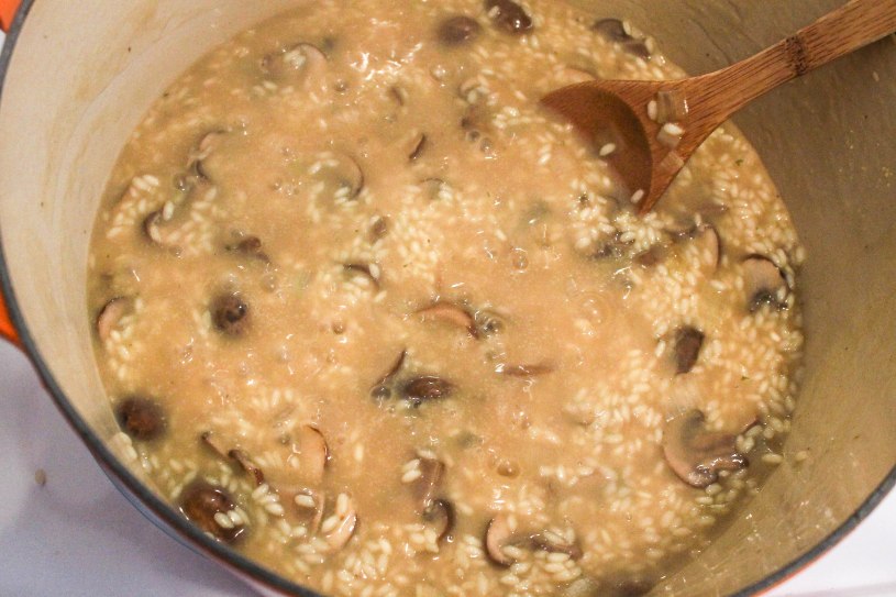 Homemade portabella risotto l Our Sweet Somewhere