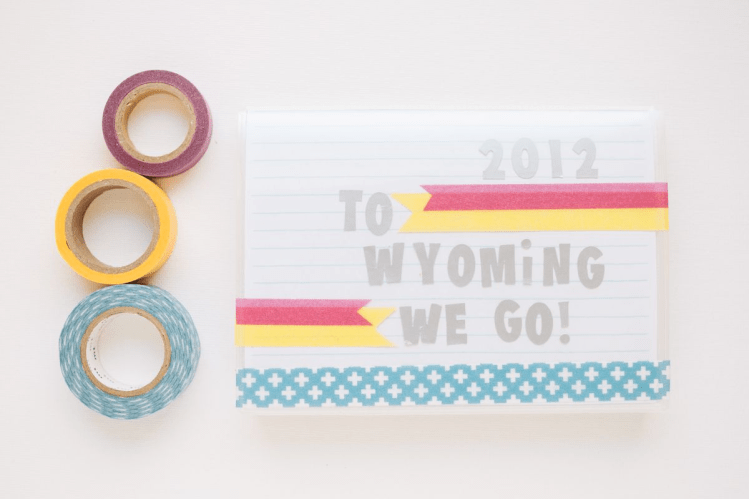 Washi Tape Photo Album Cover | Our Sweet Somewhere