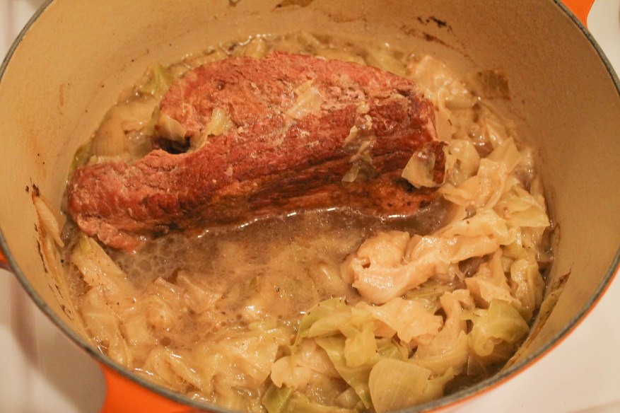 St Patty's Day corned beef and cabbage meal l Our Sweet Somewhere